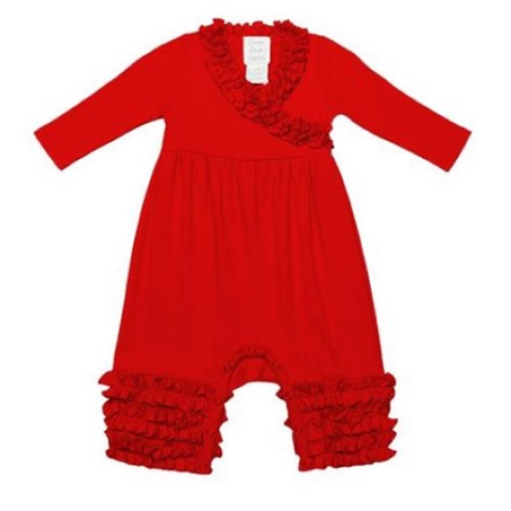 Lemon Loves Layette Olivia Ruffle Romper